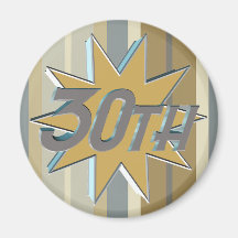 30th Wedding Anniversary Gifts Magnets