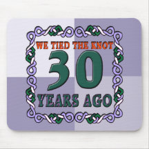 30th Wedding Anniversary Gifts Mouse Pads