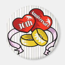 30th Wedding Anniversary Gifts Refrigerator Magnet