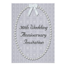 30th Wedding Anniversary Invitation