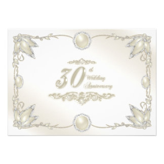30th Wedding Anniversary Invitation 30th Wedding Anniversary Invitation