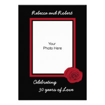 30th Wedding Anniversary Invitation -- Photo invitations