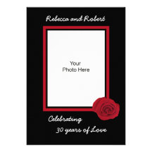 30th Wedding Anniversary Invitation -- Photo