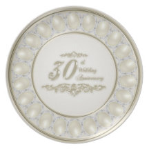 30th Wedding Anniversary Plate