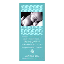 311-BABY BOY WITH FISH ANNOUNCEMENT