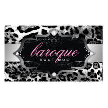 311-Baroque Boutique |  Leopard Business Card Templates
