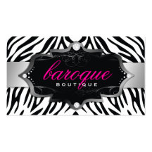 311-Baroque Boutique | Zebra Business Card