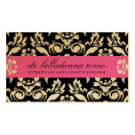 311-Belladonna Damask Golden Pink Business Cards
