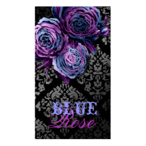 311-Blue Flame | Rose Damask Business Cards