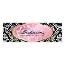 311 Bodacious Boutique Black Hang Tag Business Card