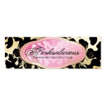311 Bodacious Boutique Golden Leopard Spots Business Card Templates