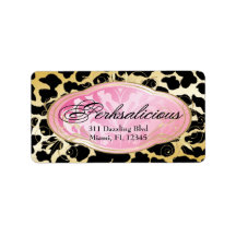 311 Bodacious Boutique Leopard Personalized Address Labels
