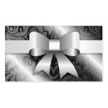 311-Bow-licious Shimmer Sugar Damask Business Cards