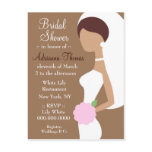 311-BRUNETTE BRIDE SHOWER INVITATION POST CARD