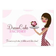311 Carlie the Cupcake Cutie Brunette BusinessCard Business Cards