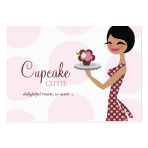 311-Carlie the Cupcake Cutie Chubby Business Card