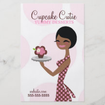 311 Carmella Cupcake Cutie Brunette Flyer Design