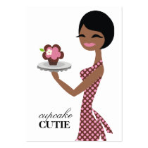 311-Carmella the Cupcake Cutie A American Business Card Templates
