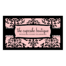 311 cerise sur le gâteau - rose doux de glaçage cartes de visite personnelles