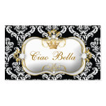 311 Ciao Bella Elegant Damask Business Card Template