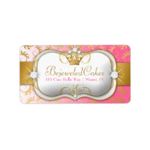 311 Ciao Bella Golden Divine Pink Fade Personalized Address Label