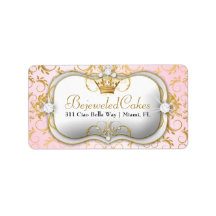 311 Ciao Bella Golden Divine Pink Personalized Address Label