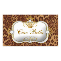 311-Ciao Bella Leopard Business Card