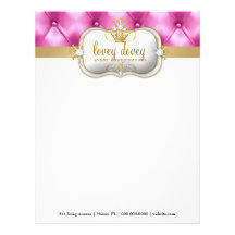 311 Ciao Bella Pink Tuft Custom Letterhead