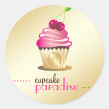 311-Cupcake Paradise Monogram Sticker