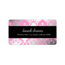 311-Damask Shimmer Pink Label