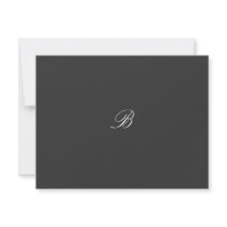 311-Damask Shimmer Polar Bear RSVP card