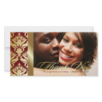 311-Damask Shimmer Thank You Golden Red
