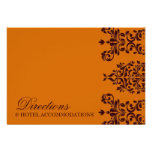 311 Dashing Damask | Fresh Orange RSVP Personalized Invite