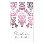 311-Dashing Damask | Light Pink Business Card Template