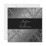 311-Dazzling Damask Grey invitations
