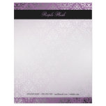 311-Dazzling Damask Purple Plush