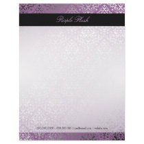 311-Dazzling Damask Purple Plush