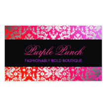 311 Dazzling Damask Purple Punch Business Card