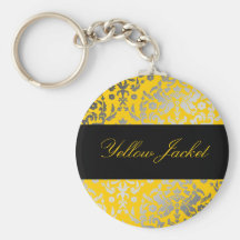 311-Dazzling Damask Yellow Jacket Keychain