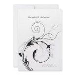 311-Dotted Desire |  Black and White Personalized Announcement