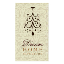 311-DREAM HOME CHOCOLATE CREAM CHANDELIER BUSINESS CARD