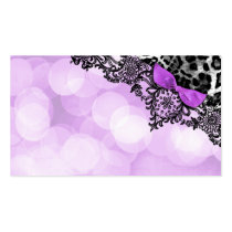311 Dream in Leopard and Lace Violet Name Card