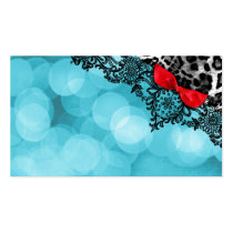 311 Dream in Leopard & Lace Aqua Pearl Paper Name