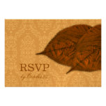 311 Dream Leaf Copper Gold Metallic RSVP Personalized Invites