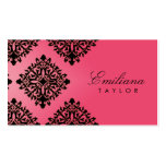 311 Emiliana Passion Pink & Black Damask