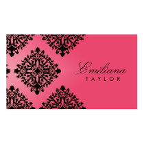 311 Emiliana Passion Pink & Black Damask