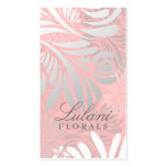 311 EXOTIC FLORAL BLUSH PINK Business Card