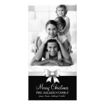 311-Family Christmas Photo Card Silver Bow