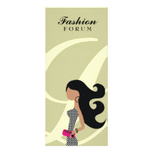 311 Fashionista Greens Colour O Money Baby Personalized Rack Card