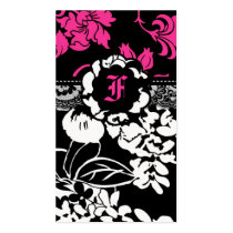 311-FLOWER FLAUNT PINK BUSINESS CARDS